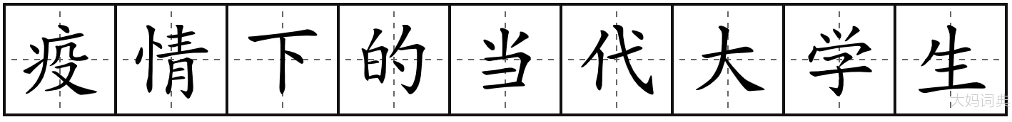 疫情下的当代大学生